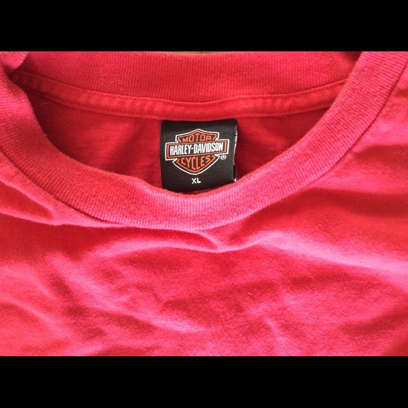 Harley Davidson red t shirt size XL - Picture 3 of 3